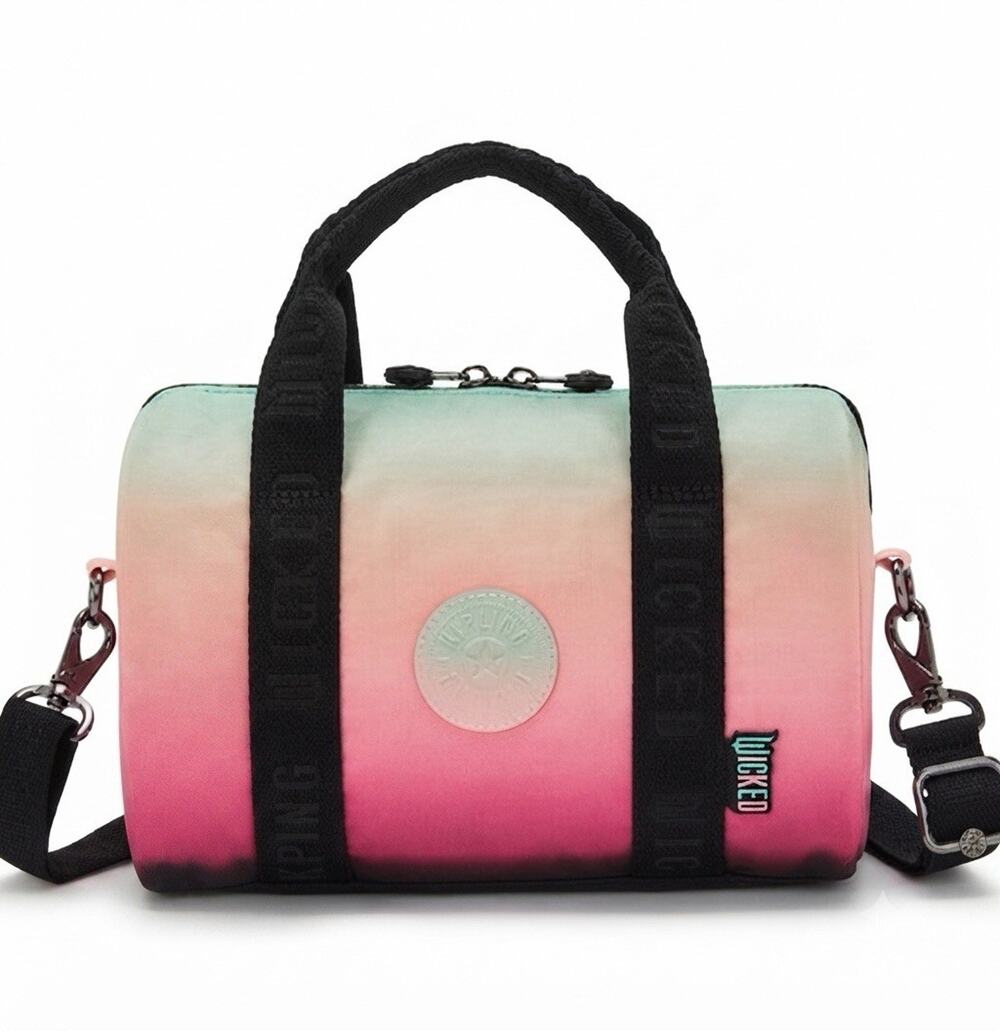 Kipling Wicked Ombre Multicolor Small Satchel Top Handle Detachable Strap